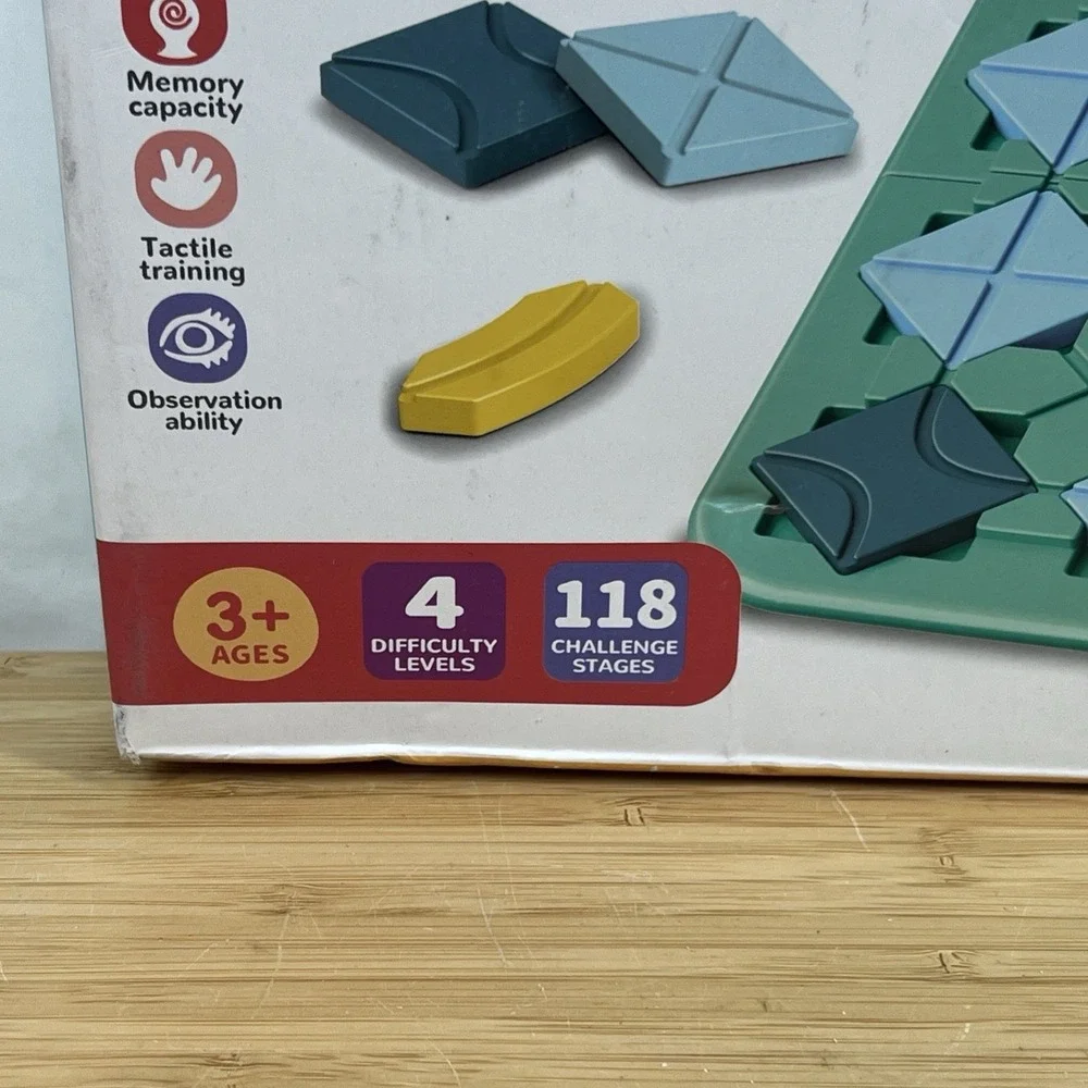Logic Kids Board Game Marble Run Blocks Puzzle Car Track Toy Race Car NewOpenBox